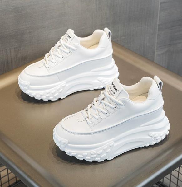 

Мода 7СМ Натуральна Шкіра Платформа Клин Модні Жіночі Весняні Зручні Осінні Масивні Кросівки Взуття Дихаючі Змішаний Колір Зимові 37