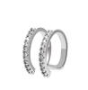 Cercei la modă, cercei circulari, cercei perforați cu zircon, accesorii la modă personalizate