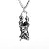 Vintage Punk Invertiertes Pentagram Satanisches Ziegen-Halskettenanhänger für Männer Einzigartiger Heidnischer Amulett-Schmuck