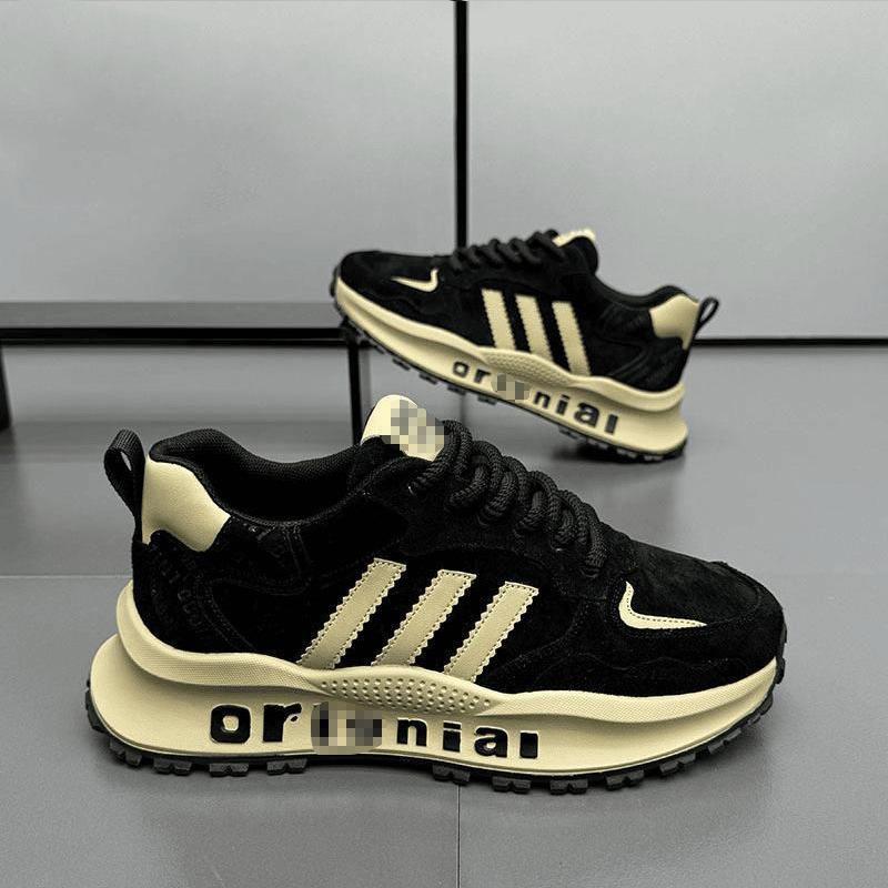 Retro Three-bar Dad Shoes Men's 2025 Spring New Comfortable and Versatile Douyin Kuaishou Explosive Casual Shoes