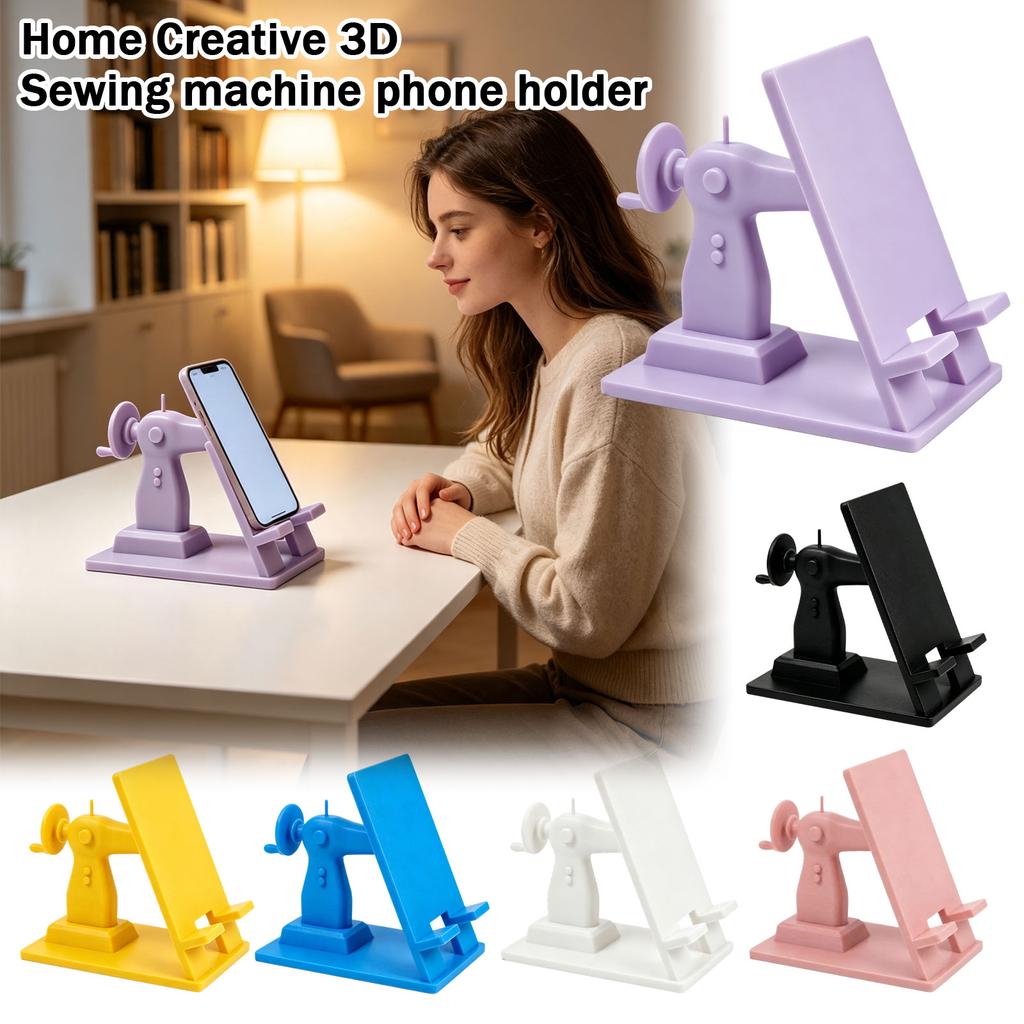 3D Sewing Machine Shape Phone Stand for Desk Decorative Cell Phone Holder
