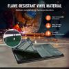 Welding Screen with Frame, 6' x 6' Welding Curtain Screen, Flame-Resistant Vinyl Welding Protection Screen on 4 Swivel Wheels (2 Lockable), Moveable &
