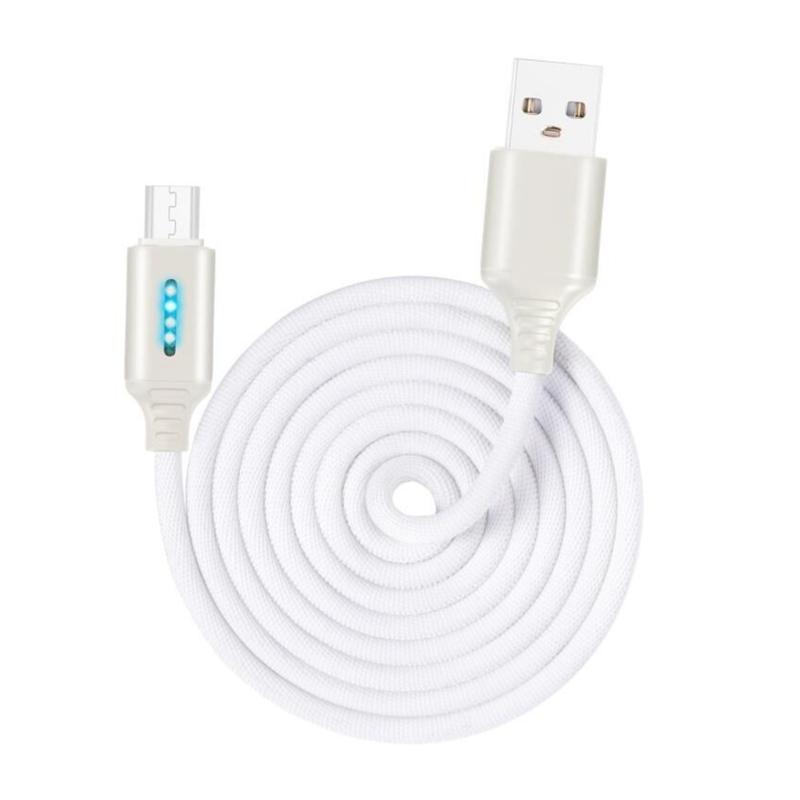 Metal USB to USB C Cable Charging Cable with LED Light Fast Charging Power Delivery Cable for Phone Tablet Laptop