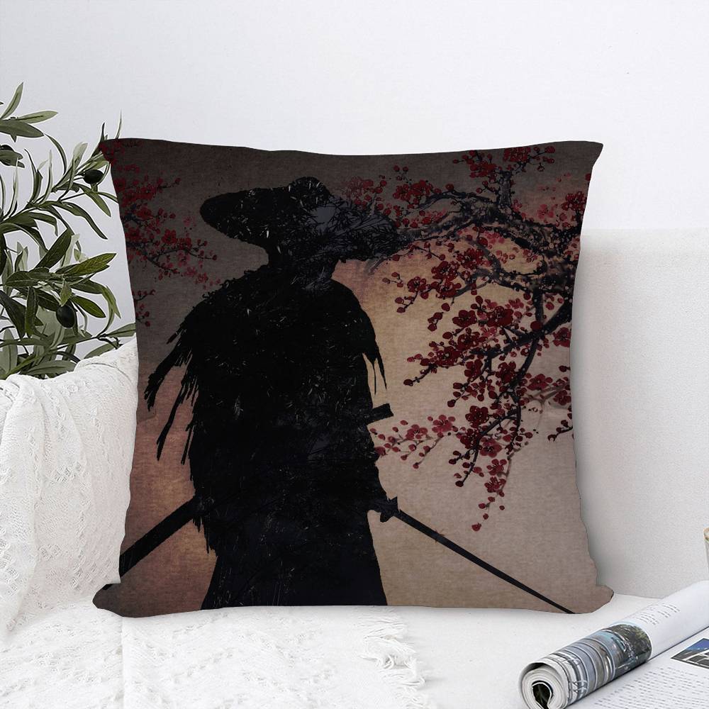 Video Game G-Ghost Of T-Tsushima Cushion Cover Polyester Sofa Cushions Decorative Throw Pillows Home Decoration Pillowcover