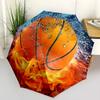 Sports Basketball King Folding Umbrella Auto-Open Design 8 Iron Ribs Plastic Handle Foldable Sunshade Perfect Christmas Gifts