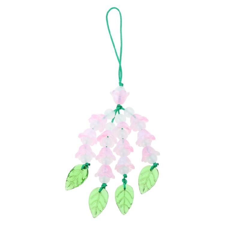 Flower Phone Charm Phone Pendant Stylish Accessory Acrylic Material for Phone 1 розовый