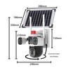 Triple-Lens Solar Surveillance Camera with Remote Two-Way Intercom and HD Mobile Phone Connectivity for Outdoor Use