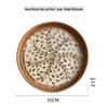 Handmade Rattan Round Light Luxury Tray for Picnic, Fruit, and Candy Storage in the Living Room or Restaurant.