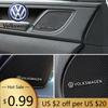 Für VOLKSWAGEN VW 4 Stück 3D Aluminium Lautsprecher Stereo Lautsprecher Abzeichen Emblem Aufkleber für VW Volkswagen Golf Polo Passat Touran Acces