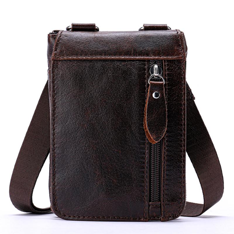 Cuero genuino Bolso de cintura para hombre Cinturón pequeña Riñonera para hombres  Bolsos de cadera Dinero casual Paquetes telefónicos Bolsa de cintura  comprar a buen precio — entrega gratuita, reseñas reales con
