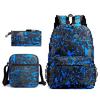 JYL Laptop bag,Cartoon Backpack Set 3PCS Crossbody Bag Pencil Case For Students