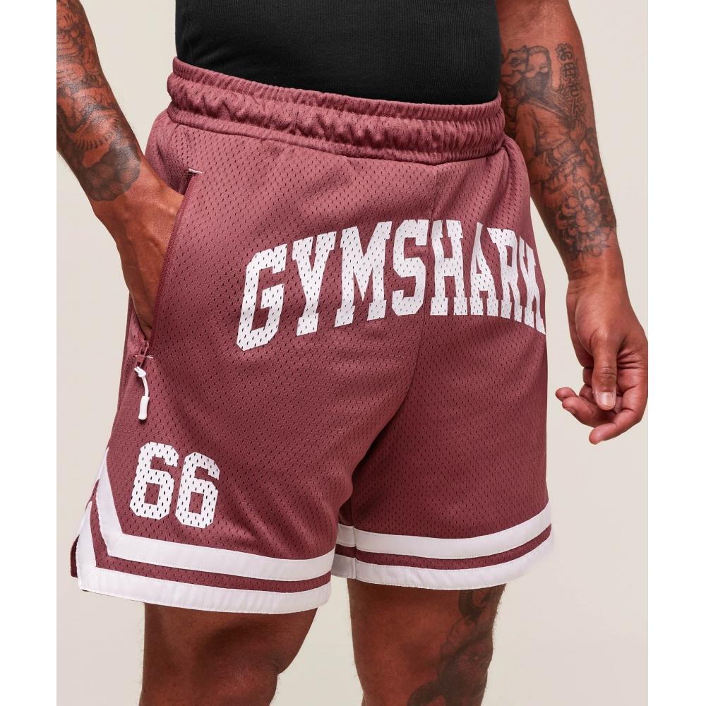 Gymshark Varsity Mesh Shorts Washed Berry Pink A6a8e Kcps