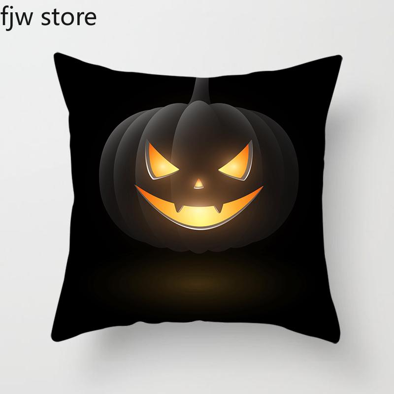 Halloween Pumpkin Ghost Face Personality Decorative Pillow Cover Home  Bedroom Sofa Cushion  Party  Holiday Gifts