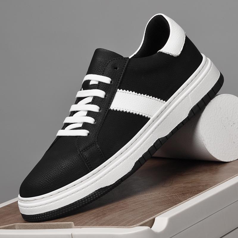 Fashion Men's Shoes New Arrival Men Walking Shoe Breathable Outdoor Sneakers High Quality Men Skate Shoes Genuine Leather Men's Flats
