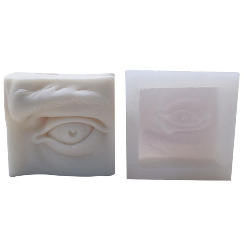 3D DIY Mould Ear Mouth Eye Nose Professional Candle Mold Silicone Flexible Plaster Wax Soap Making Craft Decorating Tool