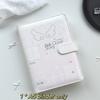 MINKYS PU-Leder Engelsflügel Niedlich A5 Kpop Fotokarten Sammelordner Idol Fotokartenbuch Idol Aufbewahrungsalbum Schreibwaren