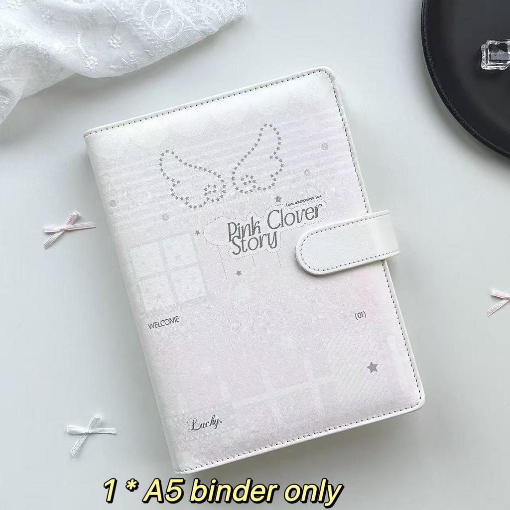 MINKYS PU-Leder Engelsflügel Niedlich A5 Kpop Fotokarten Sammelordner Idol Fotokartenbuch Idol Aufbewahrungsalbum Schreibwaren