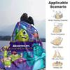 1pc Monsters, Inc Printing Blanket - Soft, All-Season Throw for Living Room, Bedroom,Personalized Gift with Adorable Cartoon Design