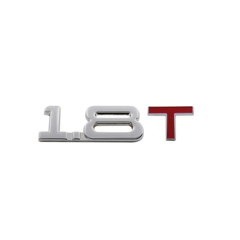 3D Premium 1.5T 1.8T 2.0T 2.2T 2.4T 2.5T 2.6T 2.8T 3.0T Logo for car Hood Fender trunk Tail Rear Bonnet Decal Emblem Badge Sticker