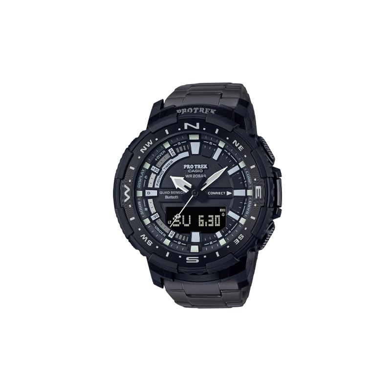 

Casio CASIOPRO TREK Series-PRT Series Fashionable Outdoor Mountaineering Dual Display Waterproof and Shockproof Quartz Movement Resin PRT-B70YT-1JF чёрный