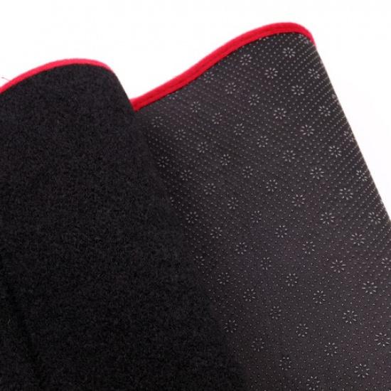 Car DashMat Non-Slip Black WIth Red Rim Sun For FORD MUSTANG 2015 2016 2017 2018