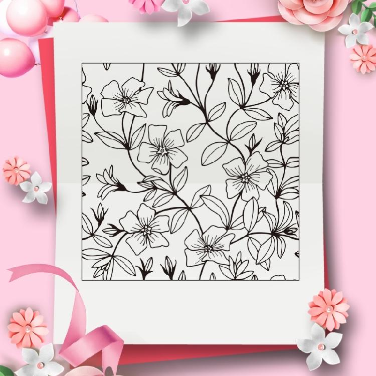 Flower Wall Silicone Seal Stamp DIY Scrapbooking Card Making Embossing Photo