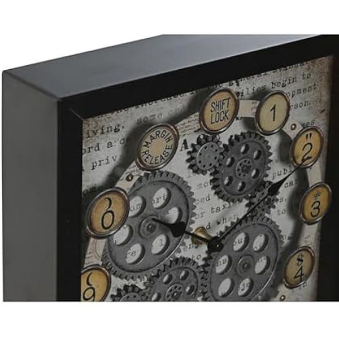 Wall Clock - HOME ESPRIT - Vintage Multicolor - Metal - 27.5 X 6.5 X 40.5 Cm - Indoor