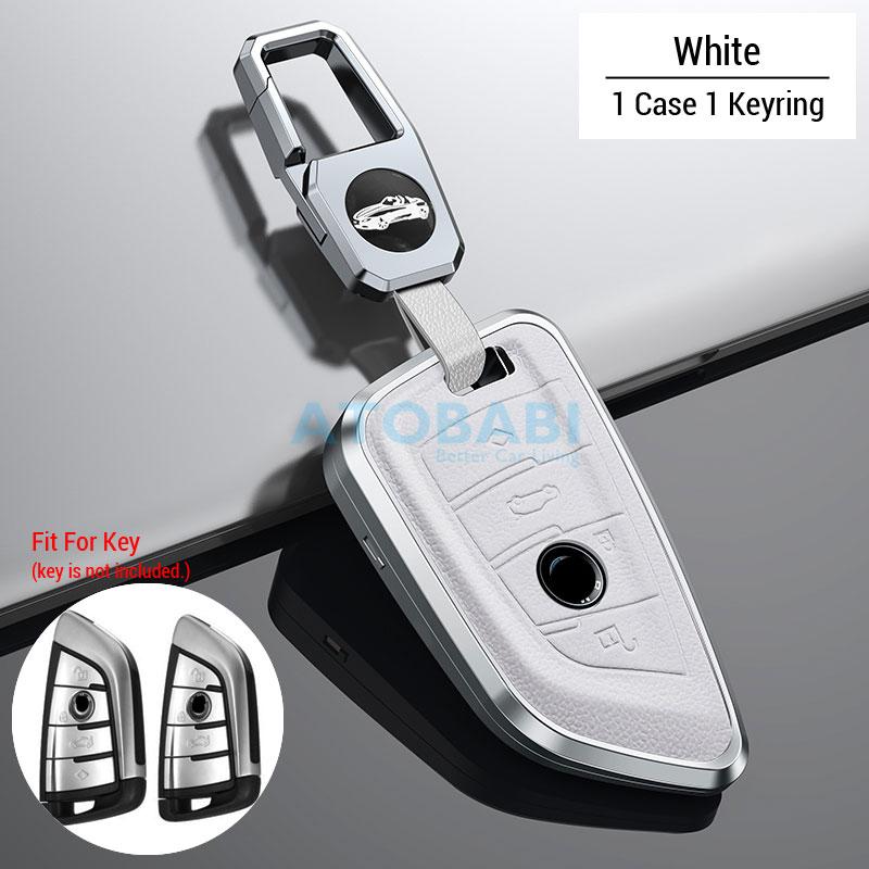 Aluminum Alloy Car Key Cover Bag For Bmw 3 5 7 F Series X5 F15 F16 X6 F46 F35 G30 G11 G12 Smart Remote Fobs Shell Protector Case