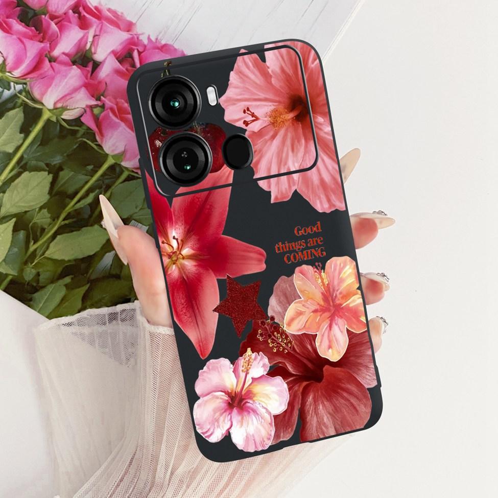 Coque Pour ITEL P40 Housse P662L Silicone Chat Mignon Mode Drôle Peinte Funda Pour P40 ITEL P 40 Coque de Téléphone