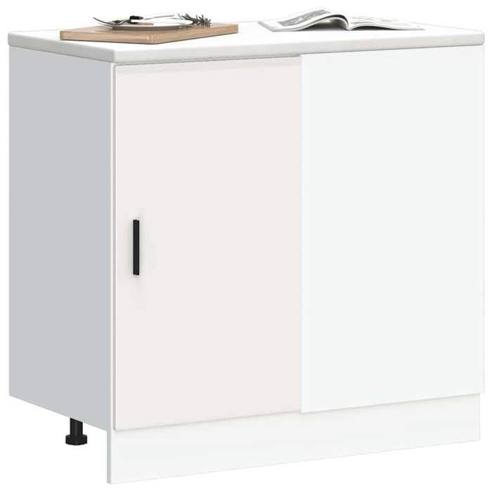 VidaXL Meuble sous évier "Lyon" Bois d'ingénierie blanc 854289
