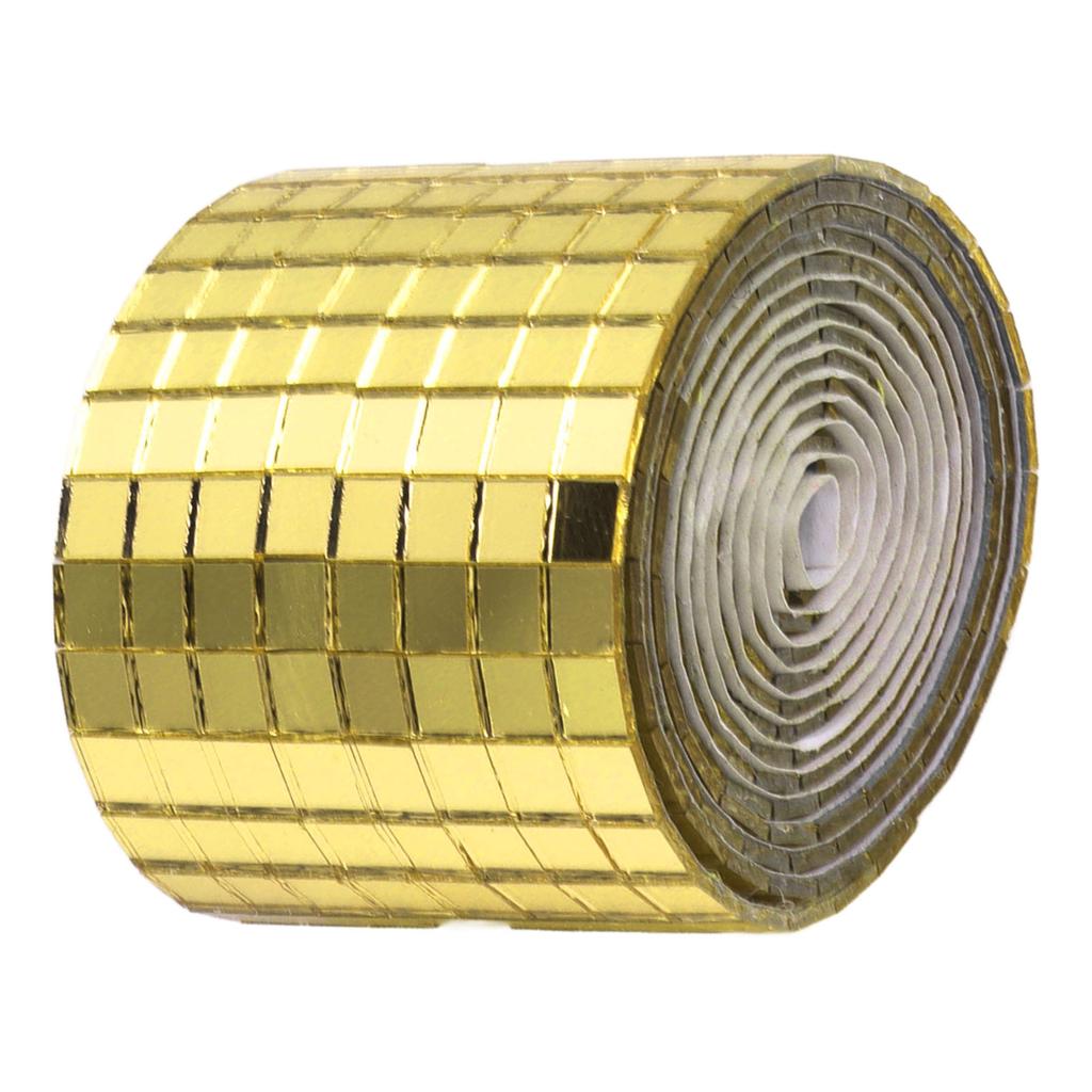 1600Pcs Self Adhesive Mirror Mosaic Sheet Adhesive Mosaic Square Glass Tile Sticker for Home