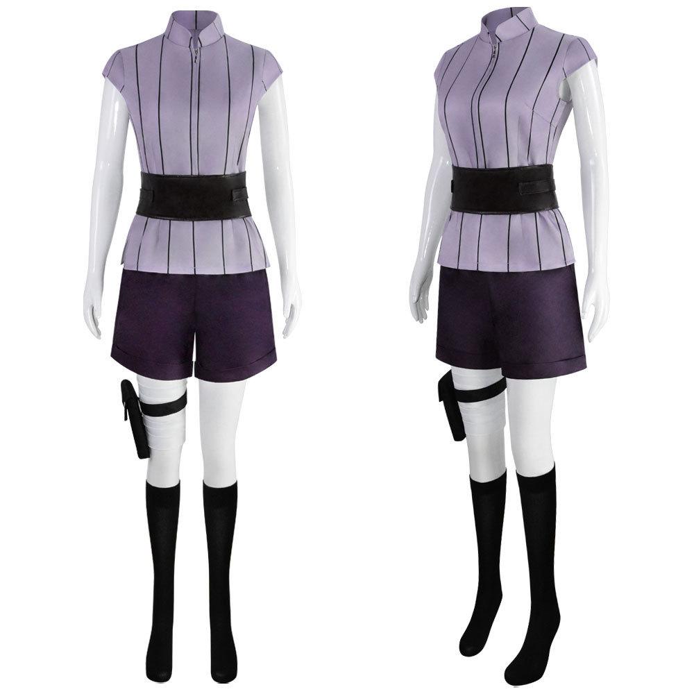 Halloween Anime Ninja Cosplay Costume Hyuga Hinata Outfit Comic Con Role Play Clothing for Women Standard Size