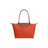 Le Pliage Original Solid Color Large Capacity Logo Foldable Nylon Canvas And Leather Tote Shopping Bag Women Tote Bags Orange 1899089P85