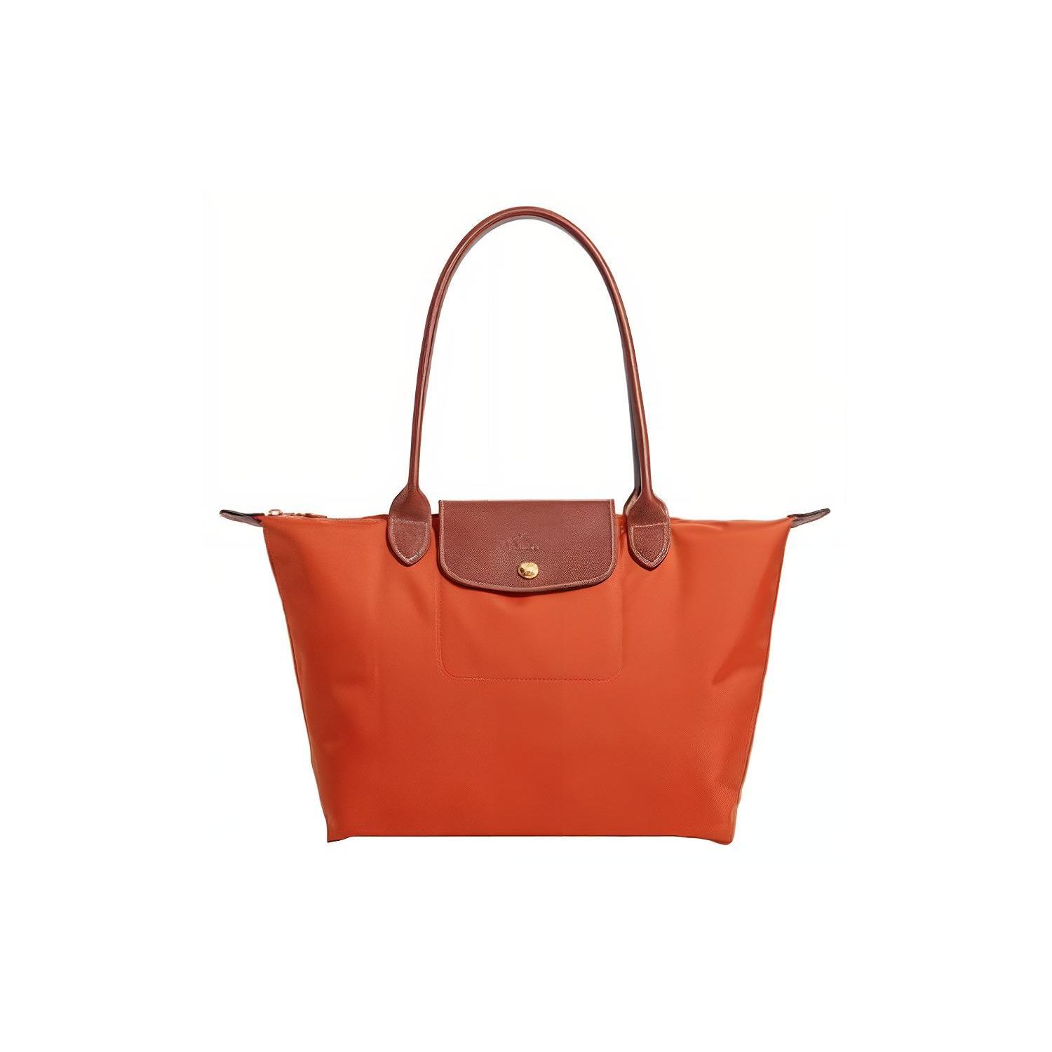 

Longchamp Le Pliage Original Solid Color Large Capacity Logo Foldable Nylon Canvas And Leather Tote Shopping Bag Women tote bags Orange 1899089P85 Orange