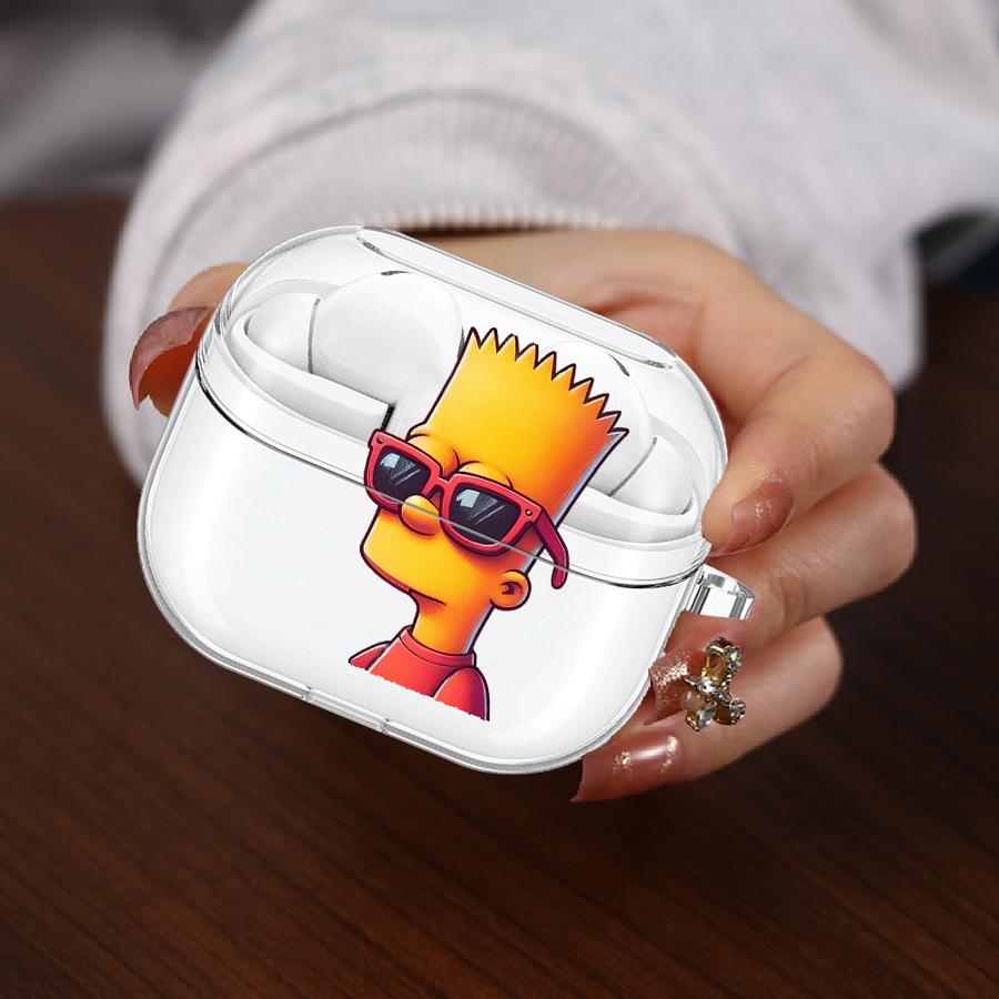 

Cartoon The S-simpsons Case For Samsung Galaxy Buds 4 Pro 2Pro 4Pro 3 FE 3Pro 2 Live Clear Earphone Cases Cover With Hook Buds 2