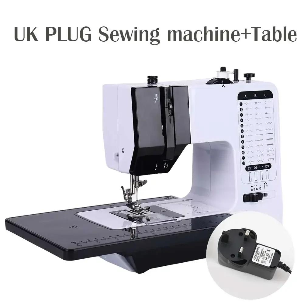 Sewing Machine 38 Stitches Mini Portable Handy Replaceable Presser Foot Winding Overlock Start Button Electrec With Pedal Repair