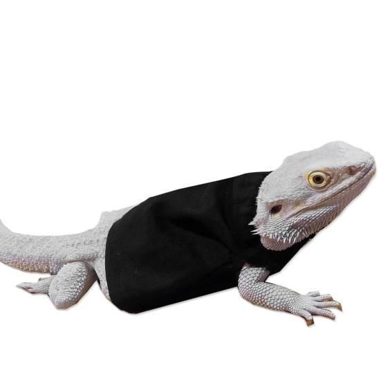 Reptile Clothes Adjustable Drawstring Pullover Pet Reptile Apparel Vest for Small Reptiles Bearded Dragons Geckos Lizards