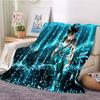 3D Anime Dragon Ball Z Goku Blanket for Beds Hiking Picnic Thick Quilt Fashionable Bedspread Flannel Throw Blanket