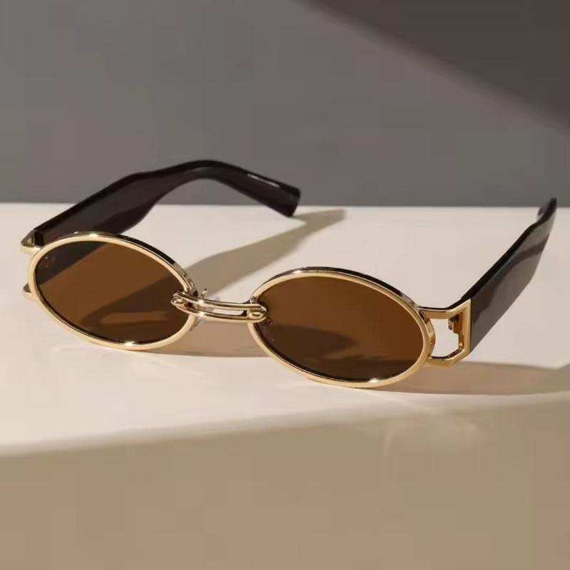 New Unisex Plastic Fashion Oval Sunglasses for Street Pography Beach Travel Party and Driving Accessories Eyewear