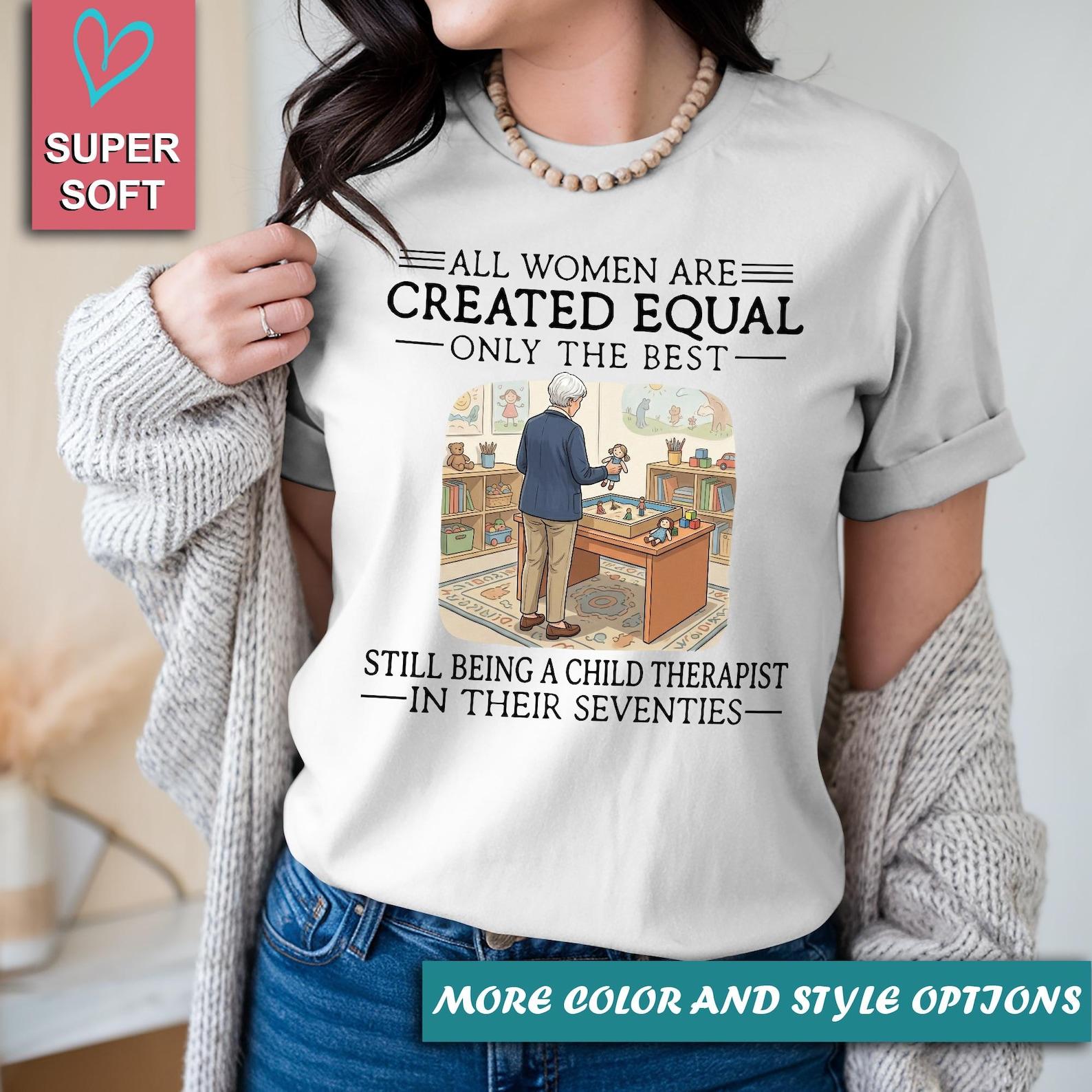 Funny Child Therapist Shirt, 70th Birthday Therapist Mom Grandma Tee, Retirement Humor Shirt, 70s Mother s Day Gift L