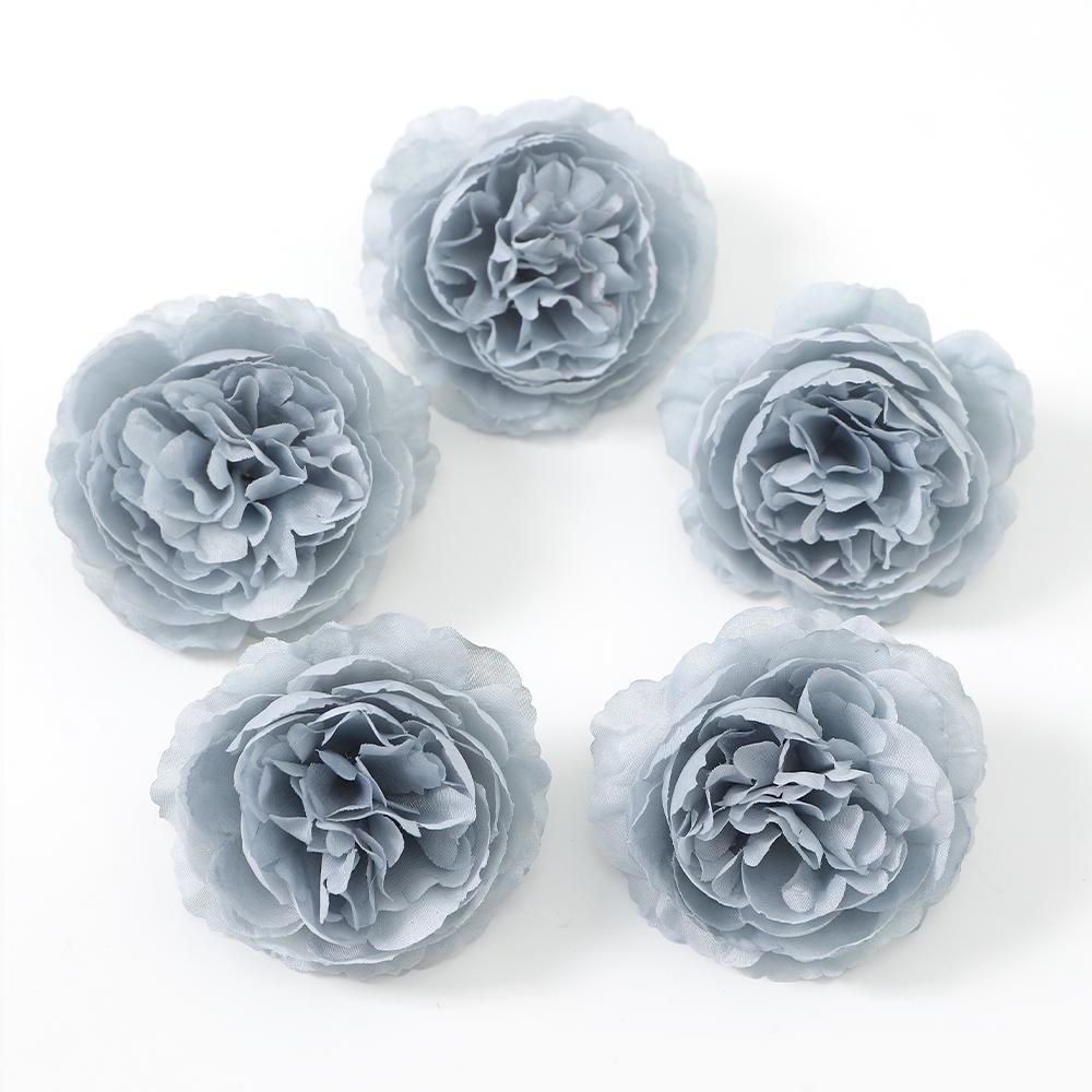 5/10Pcs Peony Artificial Flowers Head 7.5cm Fake Flowers for Home Decor Garden Wedding Decoration DIY Garland Bouquet Accessory