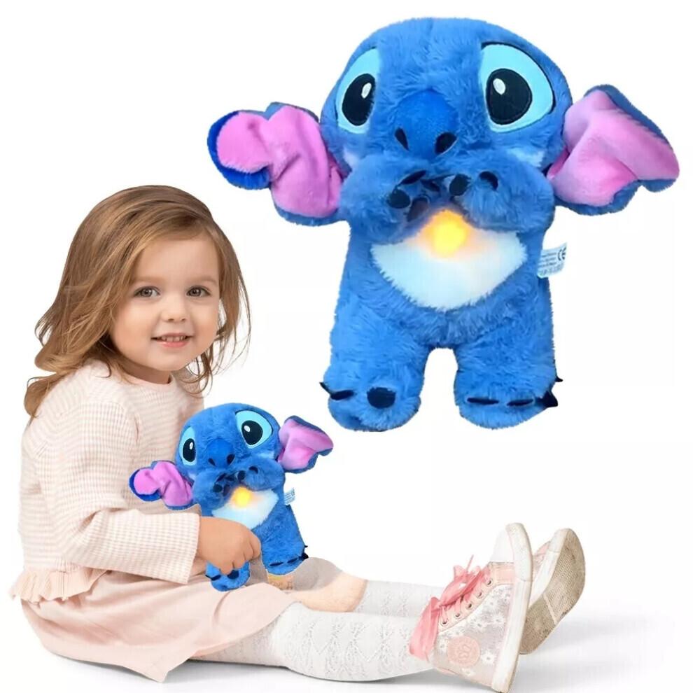 Stitch Breathing Musical Soothing Doll Sleep Toys Anxiety Relief Plush Toy Gift
