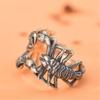 Gothic Scorpion Shape Geometric Open Jewelry Delicate Finger Rings Alloy Texture Suitable for Various Occasion Wear