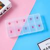 Translucent 10-Grid Nail Art Storage Box for 500 Pieces
