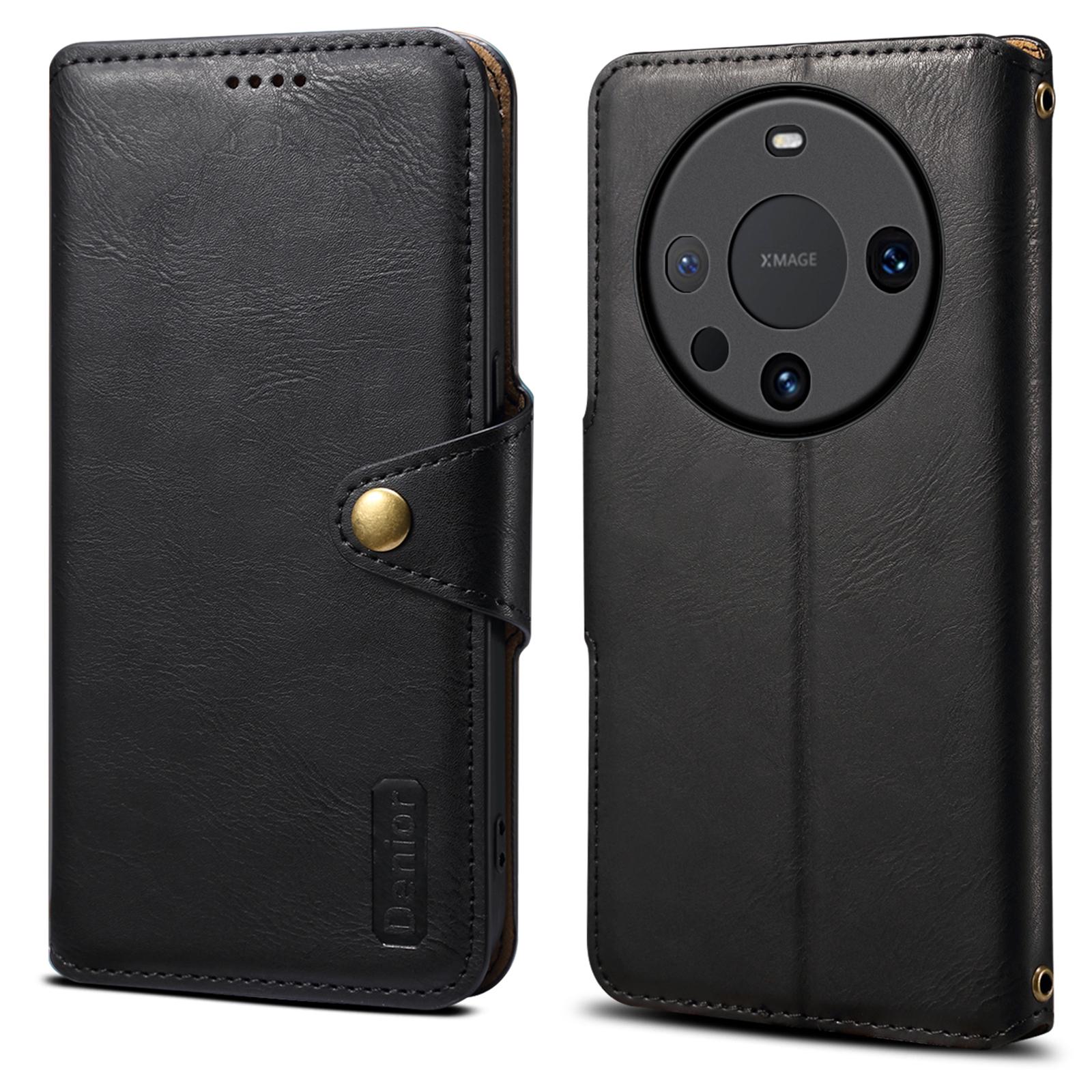 

DENIOR For Huawei Mate 60 Pro/60 Pro+ Case Cowhide Texture Card Holder Phone Cover A