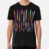 Gradient Color Bars  S To 5XL Made In the AU/USA T-Shirt