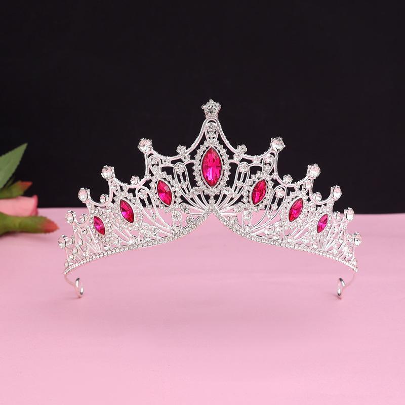 Bride's Crown Headband Wedding Korean Birthday Gift Adult Gift Crystal Crown Princess Dress Hair Accessory