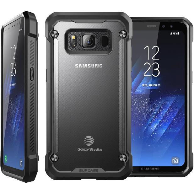 SupCase Samsung Galaxy S8 Active Case, Unicorn Beetle Series Premium Hybrid Protective Frost Clear Case for Samsung Galaxy S8 Active 2017 Release