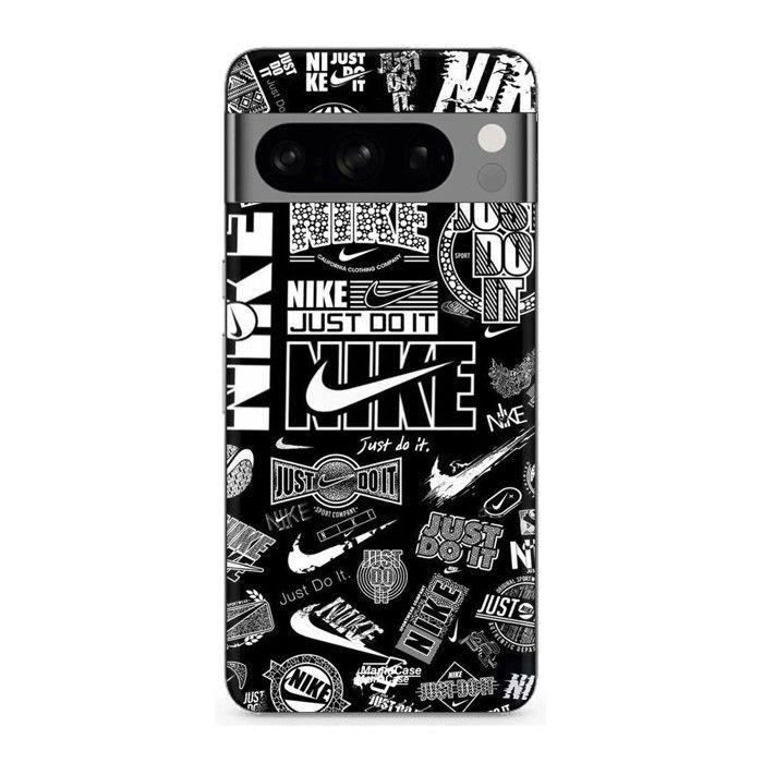 Case for Google Pixel 8 Pro Nike air logo Download Nike Graffiti Black and white nero