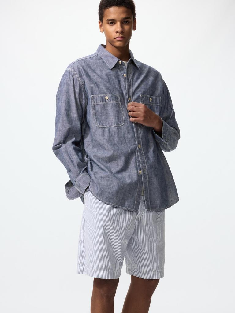 Uniqlo Japan Stretch Easy Shorts  Seersucker 